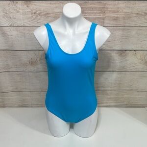 NWOT Amazon Sz XL Blue One Piece Swimsuit